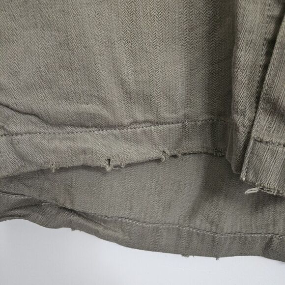 BKE Button Up Shirt Jacket Women's XS Embellished Relaxed Fit Military Combat - Picture 6 of 11